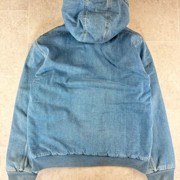 Carhartt Sport Series Fleece Jacket - Light Blue Denim Jacket, Size L - Picture 6 of 6